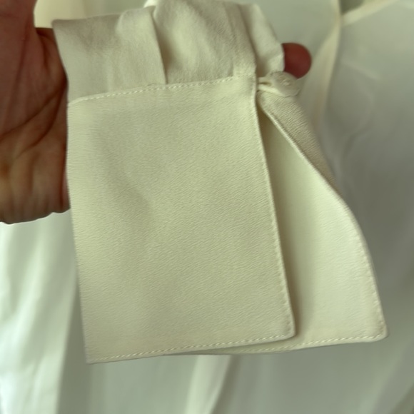 THAKOON Ivory Silk Wrap Blouse - Picture 7 of 8